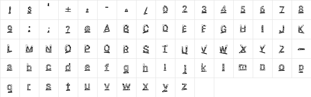 Jellyfish 3d Regular  glyph index