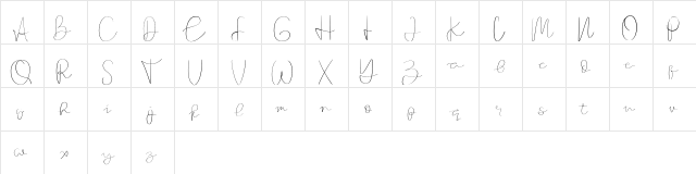 Founder Regular  glyph index