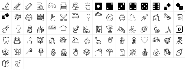 Phonics-Bats-by-Phontz Regular  glyph index