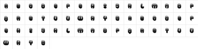 Cushion Regular  glyph index