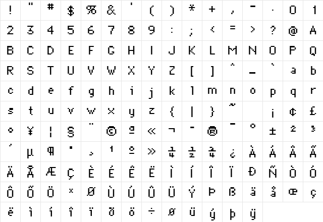 New Geneva Nine ICG Regular  glyph index