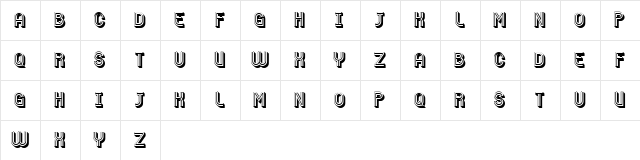 Loce Regular  glyph index
