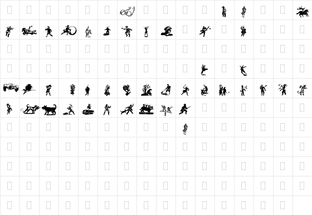 DF Primitives One Regular  glyph index