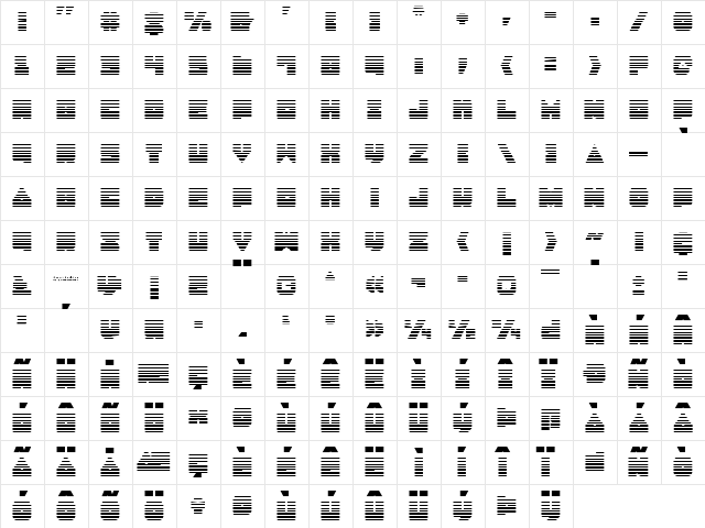 Lobo Tommy Gradient Regular  glyph index