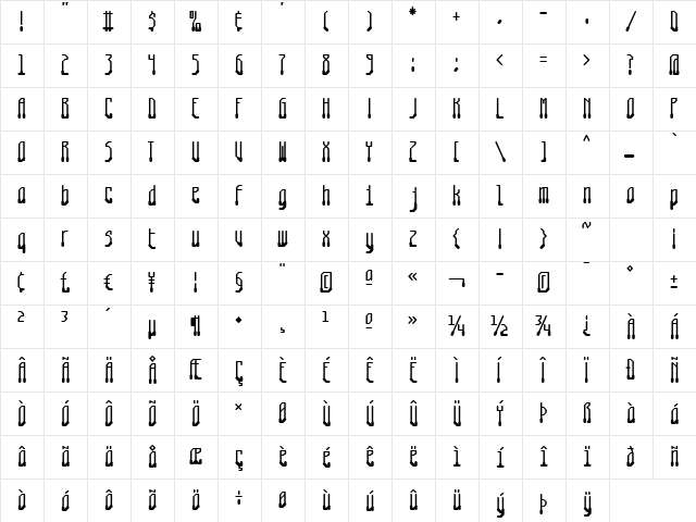 ZenoPotion AOE Regular  glyph index