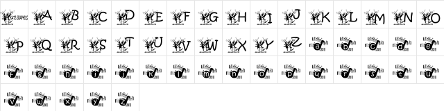 KGMUSIC1 Regular  glyph index