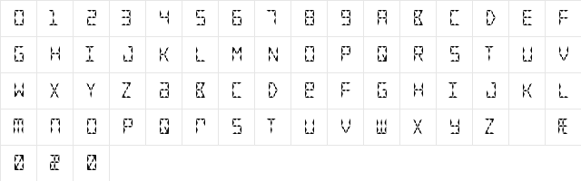 Crystal Watch Regular  glyph index