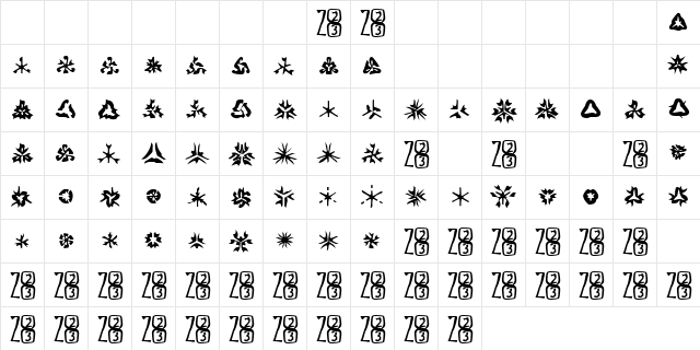 Zone23_foopy1 Normal  glyph index