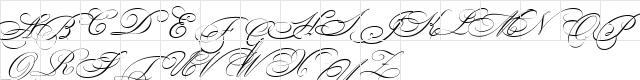 Bickham Script MM Regular  glyph index