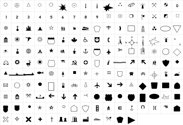 Dipsomania-Normal Regular  glyph index