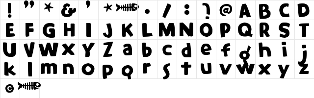 Elephants in Cherry Trees Regular  glyph index