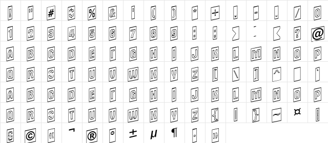 a_AlternaTitulCmUpOtl Regular  glyph index
