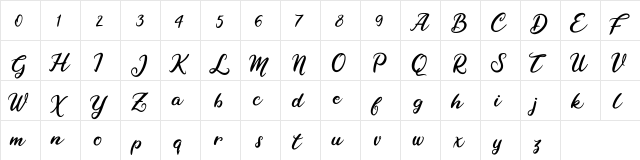 Raybent Mango Raybent Mango  glyph index