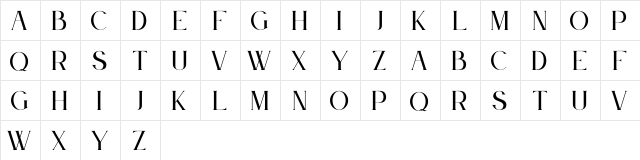 Le Jour Serif Regular  glyph index