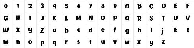 Butter Layer Regular  glyph index