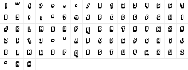 FT Blockbusta Regular  glyph index