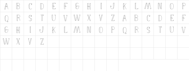 Fancy Me Regular  glyph index