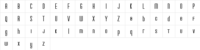 wavecraft Regular  glyph index