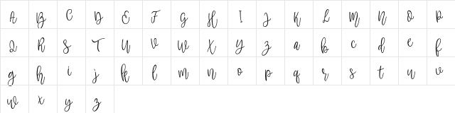 Belly FREE Regular  glyph index