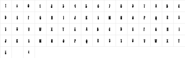 DarkStars Regular  glyph index