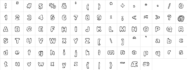 Hassle (BRK) Regular  glyph index