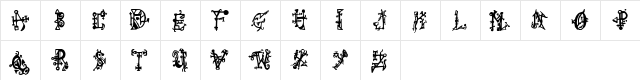 Wiqued T Regular  glyph index
