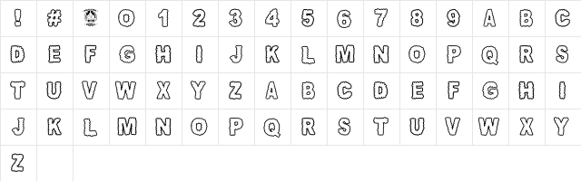 AWAN NUSANTARA Regular  glyph index