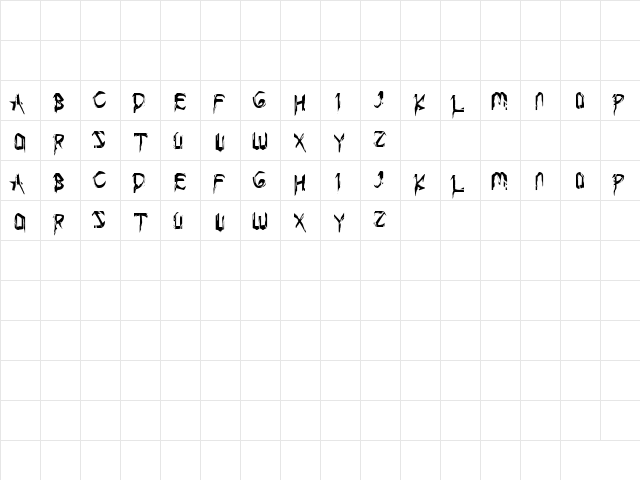 Condemned to your love Regular  glyph index
