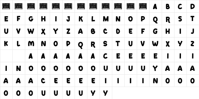 NESTING PERSONAL USE  glyph index