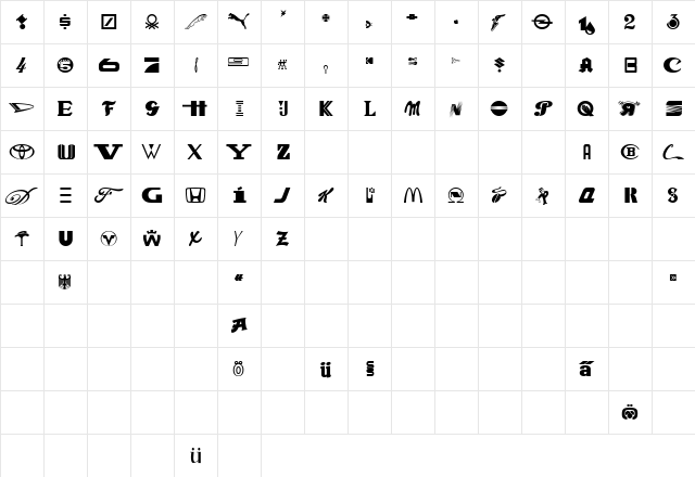 CapitalisPirata Regular  glyph index