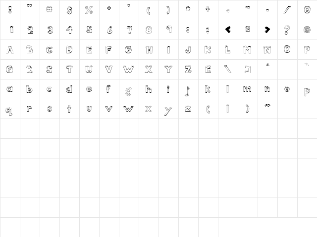 CK Snow Regular  glyph index