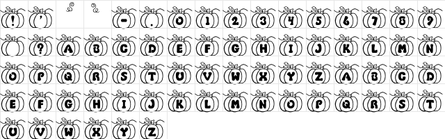 JI Pumpkins JI Pumpkins  glyph index