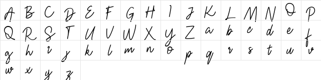 FRESH  BERRIES Script FREE Regular  glyph index