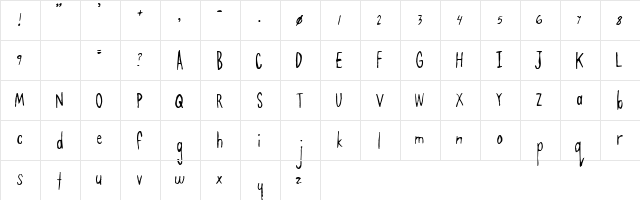 Emmert Regular  glyph index