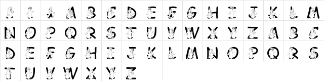 LMS We're The Chipmunks Regular  glyph index