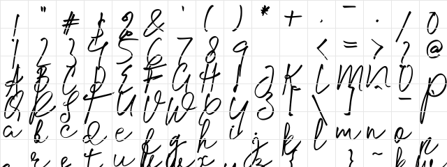 Saharia Regular  glyph index