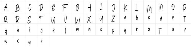 The Edensick FREE Regular  glyph index