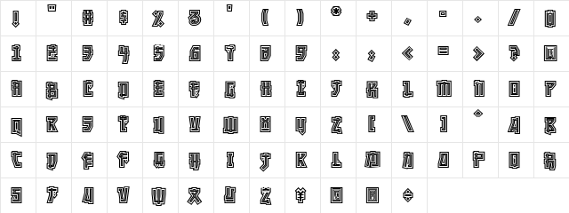 CCManganese Regular  glyph index