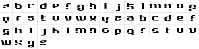 Datapad Regular  glyph index