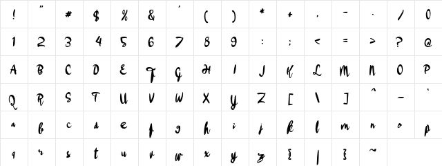 aApollo Regular  glyph index
