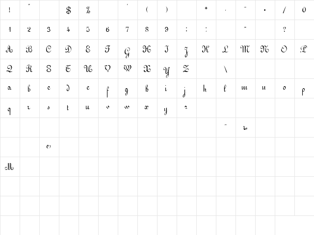 Annulment 2 Regular  glyph index