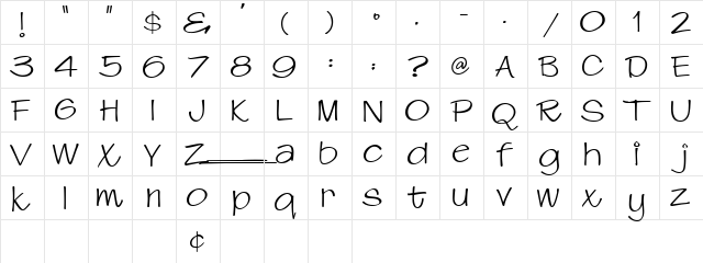 0 Swing DNA Regular  glyph index