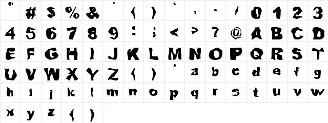 Lou Normal  glyph index