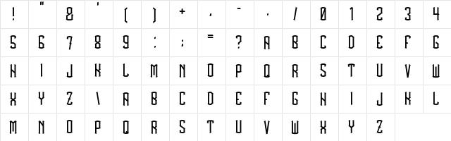 BlackDrops BlackDrops  glyph index