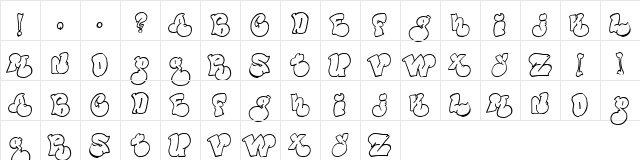 Political Graft Lite  glyph index