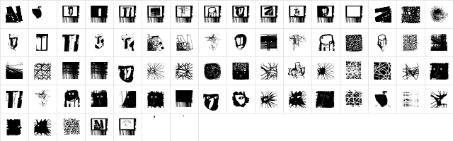 MSketchesTwo Regular  glyph index