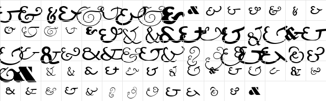 AIAmpersands Medium  glyph index