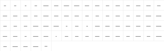 City-HomelessOne Medium  glyph index