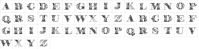 Portabell Regular  glyph index