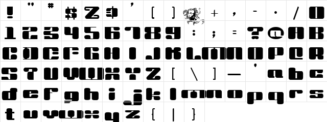 Dr. Vinyl Normal  glyph index